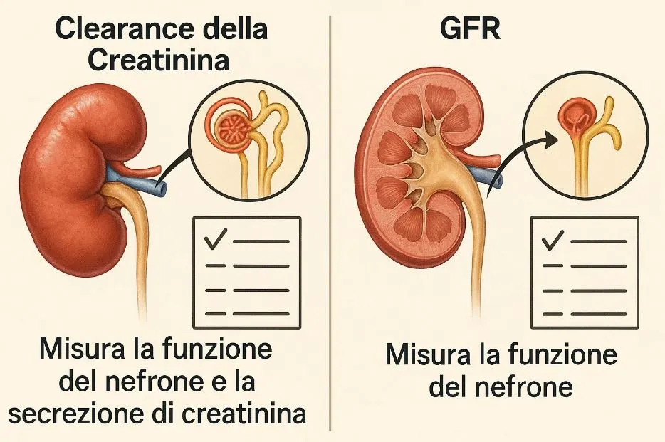 differenza clearance creatinina vs gfr
