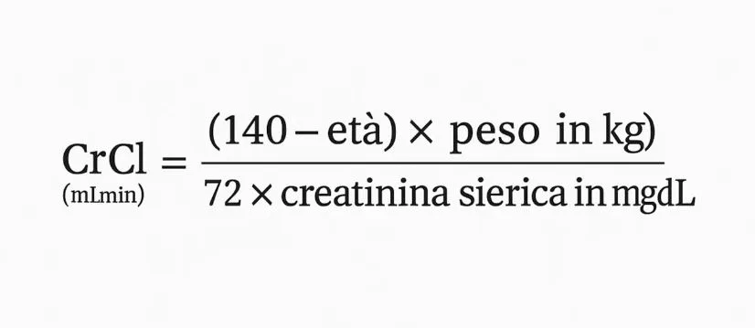 formula clearance creatinina